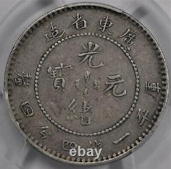 1890 China Kwangtung 20 Cent PCGS VF35 Y#201