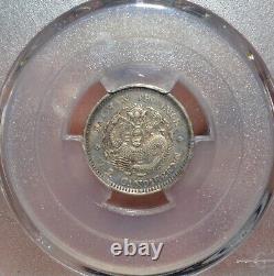 1893-94 China Taiwan 10C Silver Dragon Coin LM-328 Lg Char PCGS XF40 RARE