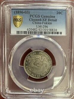 1896-03 China Fukien Silver Coin 20 Cent PCGS XF