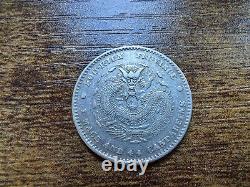 1896 China 20 Cent FUKIEN Silver Coin AU TOP