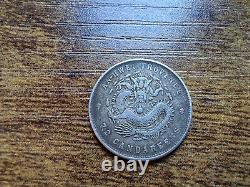 1898 CHINA AnHwei Silver Coin 10 Cent Dragon