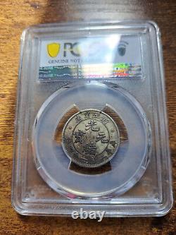 1898 CHINA CHEKIANG 20 Cent silver Coin PCGS XF