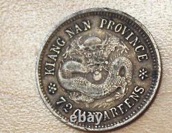 1898 China Provincial KIANGNAN, PROVINCE 10 Cents Silver