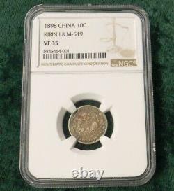 1898 NGC VF 35 China 10 Cent