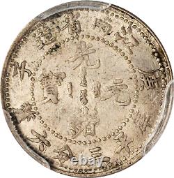 1900 China Kiangnan 5 Cents Silver Coin Y-141a Lm-236 Pcgs Ms-62