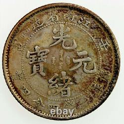 1902 CHINA KIANGNAN Kuang Hsu Silver Coin 20 Cent