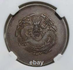 1905 CHINA sinkiang dragon 50 cents/5 miscals silver coin 100 % genuine