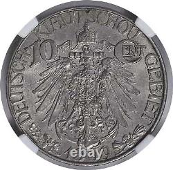 1909 Germany Kiau Chau 10 Cents MS62 NGC