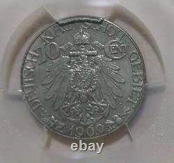 1909 china/GERMANY KIAU CHAU 20 cents silver coin PCGS AU58