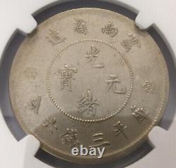 1911-15 China 50 Cents 50C. Yunnan L&M-422 3 Circles Below Pearl NGC Graded