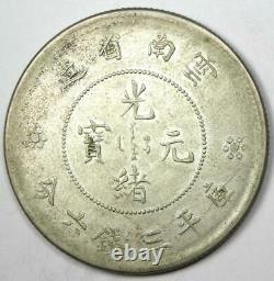 1911-15 China Yunnan Dragon 50 Cent Coin 50C Choice AU / Uncirculated (UNC MS)