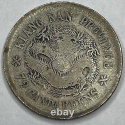 1911 (ND) Kiang Nan Province 10 Cents (7.2 Candareens) Rare China Coin Lot 444a