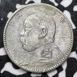 (1914) China Fatman 20 Cents Lot#JM5943 Silver! Nice Detail, Old Cleaning