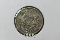 1914 China Republic Yuan Shih-kai 10 Cents Year 3 AU