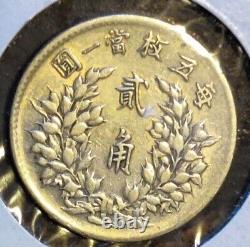 1914 // Year 2 // 20 Cents // China Republic //. 700 Silver Content // Y#327