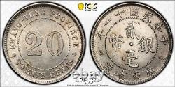 (1922) China Kwangtung 20 Cents PCGS MS62 Lot#G4138 Silver! LM-152, K-731
