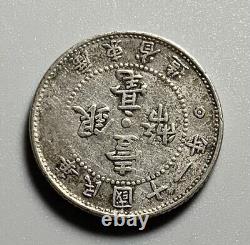 1922 (Yr 11) China Republic Kwangtung 10 Cents Silver Coin