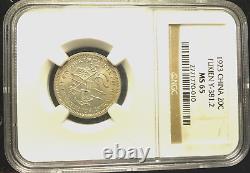 1923 China Fukien Province 20 Cents, NGC MS 65, Y-381.2, Year 12
