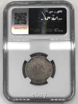 1924 (YR13) China Fukien 20 Cents (2 Jiao) Value Reverse NGC AU L&M-307 Y-383a