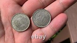 1926 & 1927 China Silver Coins, Kwangsi Province 20 Cents Yr 15 & 16, AU