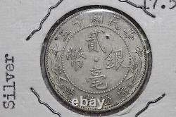 1926 China Kwangsi Republic 20 Cents Silver Coin Grade Extremely Fine (CHINA254)