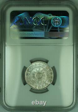 1931 China YR20 Silver 20 Cents Fukien L&M-852 Coin NGC MS-62 Lustrous