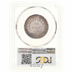 #906455 Coin, FRENCH COCHIN CHINA, 50 Cents, 1879, Paris, Very rare, PCGS
