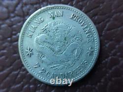 CHINA 1899 Silver Coin Dragon Kiangnan 10 Cent