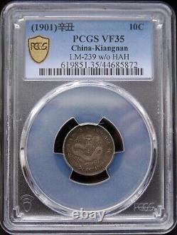 CHINA. Kiangnan. 10 Cents. 1901. PCGS VF35. Toned
