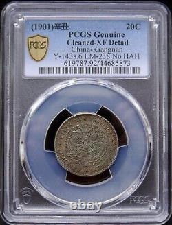 CHINA. Kiangnan. 20 Cents. 1901. PCGS XF