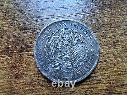 CHINA Silver Coin Kiangnan 1901 20 Cent Dragon AU