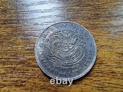 CHINA Silver Coin Kiangnan 1901 20 Cent Dragon AU