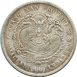 CHINA Silver Coin Kiangnan 1901 20 Cent Dragon High Grade