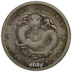 China (1898) Hunan Province 10 Cent Silver Dragon Coin PCGS VF25 L&M-381 Y-115.1