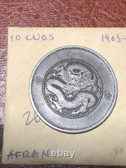 China 1903 ND Yunnan Province 50 Cents Silver Imperial Dragon Coin Y 257.2