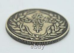 China 20 Cents Size Emperor Warrior Military General Silver Medal Coin Token Rar