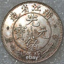 China Che-King Province 1 mace 4.4 candareens (20 cents) ND 1898-99 (2123)
