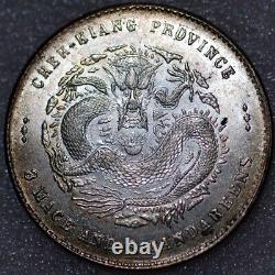China Chekiang Kuang-hsu 50 Cents ND (1898-99) Y# 54 silver (7233)