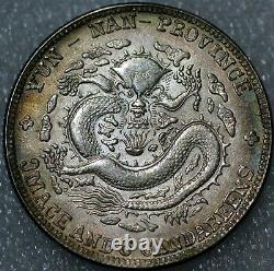 China Half Dollar 50 cents Yun-Nan Province silver (3288)