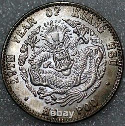 China Hu Poo 50 cents Half Dollar silver (E+432)