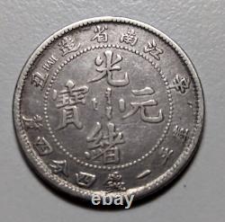 China Kiangnan, (1901) LM-245 20 cents wHAH silver coin