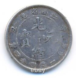China Kiangnan Kiang-Nan Province Silver 20 Cents CD1901 HAH VF KM#143a. 7