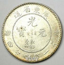 China Kwangtung Dragon 20 Cent Coin 20C Choice AU / Uncirculated (UNC MS)