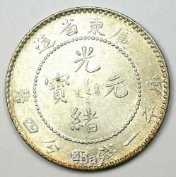 China Kwangtung Dragon 20 Cent Coin 20C Choice AU / Uncirculated (UNC MS)