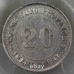 China Kwangtung Province 20 Cents 1921 PCGS AU 53 Silver 397