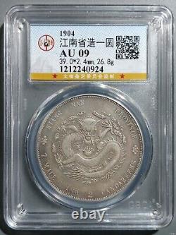 China Qing Dyn 1904 Kiangnan Dragon Silver Dollar Coin Guang xu Jia chen