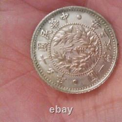 China Yr15 1926 Silver 20 Cents L&M-82 Dragon & Phoenix XF Details Cleaned