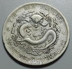 China Yuan Nan(1909-11) 50C LM-426A K-176 7 Flames Silver coin