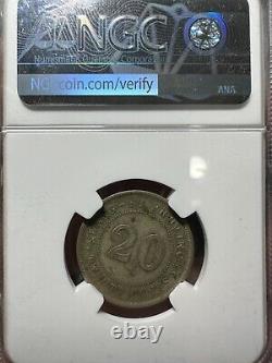 China coin silver Kwang-si 20 cents 1924(year13)NGC XF rare back rotation