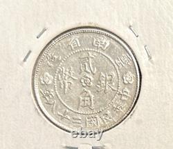 China (yunnan) yr 38 (1949) 20 cents Y493 Unc (w)